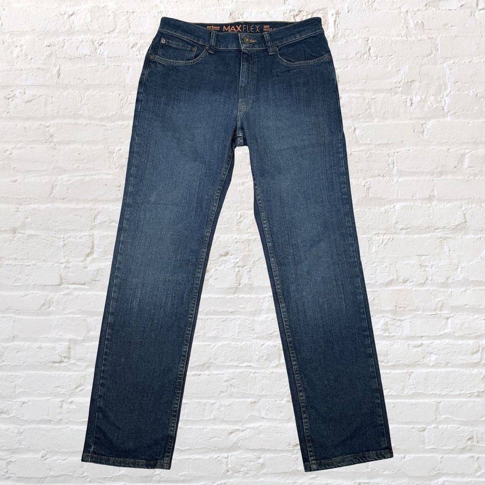 Urban Pipeline MaxFlex Jeans Mens 32x32 Blue Straight Leg Stretch Casual Comfort